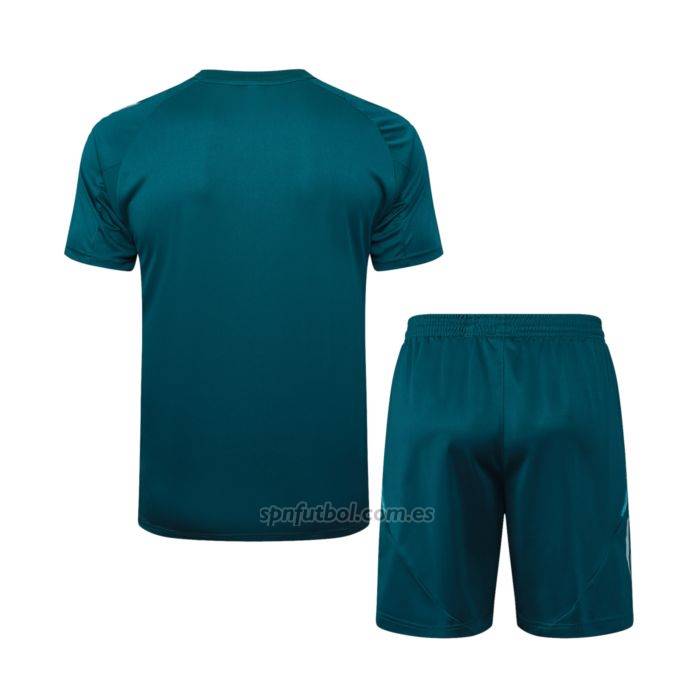 Chandal del Cruzeiro Manga Corta 2024-2025 Verde Pantalon Corto